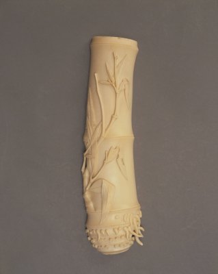 图片[1]-Ivory carved bamboo arm rest-China Archive